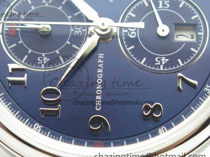 MIROTIME 0116 Breathable Da Vinci IW393402 SS ZF 1:1 Best Edition Blue Dial On Black Leather Strap A 7211